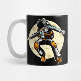 Jumping Astronaut Illustration Mug